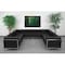 Flash Furniture 10 pcs. Sectional, 113" x 27-1/4", Upholstery Color: Black ZB-IMAG-U-SECT-SET1-GG - alternate 1