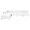 Flash Furniture 6 pcs. Living Room Set, 28-1/2", 84-1/2" x 27-1/2", Upholstery Color: White ZB-IMAG-SECT-SET10-WH-GG - alternate 1