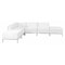 Flash Furniture 6 pcs. Living Room Set, 28-3/4", 84-1/2" x 27-1/2", Upholstery Color: White ZB-IMAG-SECT-SET8-WH-GG - alternate 1