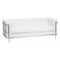 Flash Furniture Sofa, 28-1/2" x 27-1/2", Upholstery Color: White ZB-REGAL-810-3-SOFA-WH-GG - alternate 1