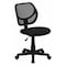 Flash Furniture Mesh Task Chair, 15-1/2" to 19-1/2", Black WA-3074-BK-GG - alternate 1