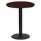 Flash Furniture Round Mahogany Laminate Table w/Rnd Base, 36", Laminate Top, Wood Grain XU-RD-36-MAHTB-TR24B-GG - alternate 1