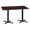 Flash Furniture Rectangle Laminate Table, Laminate Top, Wood Grain XU-MAHTB-3060-T2222-GG - alternate 1