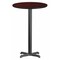 Flash Furniture Round Mahogany Laminate Table w/Rnd Base, 24", Mahogany XU-RD-24-MAHTB-T2222B-GG - alternate 1
