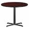Flash Furniture Round Mahogany Laminate Table w/Rnd Base, 36", Mahogany XU-RD-36-MAHTB-T3030-GG - alternate 1