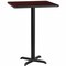 Flash Furniture Square Laminate Table, 30" W, 30" L, 43.125" H, Laminate Top, Wood Grain XU-MAHTB-3030-T2222B-GG - alternate 1