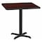 Flash Furniture Square Laminate Table, Laminate Top, Wood Grain XU-MAHTB-3030-T2222-GG - alternate 1