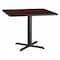Flash Furniture Square Laminate Table, Laminate Top, Wood Grain XU-MAHTB-4242-T3333-GG - alternate 1