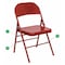 Flash Furniture Metal Folding Chair, Red HF3-MC-309AS-RED-GG - alternate 1