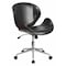 Flash Furniture Contemporary Conference Office Chair, Black Back, 21-1/2 in W 26" L 32" H, Leather Seat SD-SDM-2240-5-MAH-BK-GG - alternate 1