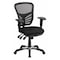 Flash Furniture Mid-Back Black Mesh Swivel Ergonomic Office Chair with Adjustable Arms HL-0001-GG - alternate 1