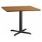 Flash Furniture Square Natural Laminate Table, Laminate Top, Wood Grain XU-NATTB-4242-T3333-GG - alternate 1