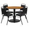Flash Furniture Natural Lam, Banquet Chair, Rnd, 36" RSRB1003-GG - alternate 1