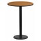 Flash Furniture Round Natural Laminate Table, Laminate Top, Wood Grain XU-RD-24-NATTB-TR18B-GG - alternate 1