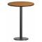 Flash Furniture Round Natural Laminate Table, 30" W, 30" L, 43.125" H, Laminate Top, Wood Grain XU-RD-30-NATTB-TR18B-GG - alternate 1
