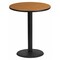 Flash Furniture Round Natural Laminate Table, Laminate Top, Wood Grain XU-RD-36-NATTB-TR24B-GG - alternate 1