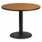 Flash Furniture Round Natural Laminate Table, 36" W, 36" L, 31.125" H, Laminate Top, Wood Grain XU-RD-36-NATTB-TR24-GG - alternate 1