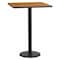 Flash Furniture Square Natural Laminate Table, Laminate Top, Wood Grain XU-NATTB-2424-TR18B-GG - alternate 1