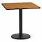 Flash Furniture Square Natural Laminate Table, Laminate Top, Wood Grain XU-NATTB-2424-TR18-GG - alternate 1