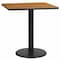 Flash Furniture Square Natural Laminate Table, 30" W, 30" L, 31.125" H, Laminate Top, Wood Grain XU-NATTB-3030-TR18-GG - alternate 1