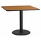 Flash Furniture Square Natural Laminate Table, Laminate Top, Wood Grain XU-NATTB-3636-TR24-GG - alternate 1