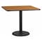 Flash Furniture Square Natural Laminate Table, Laminate Top, Wood Grain XU-NATTB-4242-TR24-GG - alternate 1