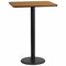 Flash Furniture Rectangle Natural Laminate Table, Laminate Top, Wood Grain XU-NATTB-2430-TR18B-GG - alternate 1
