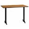 Flash Furniture Rectangle Natural Laminate Table, 30" W, 42" L, 31.125" H, Laminate Top, Wood Grain XU-NATTB-3042-T0522-GG - alternate 1