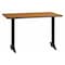 Flash Furniture Rectangle Natural Laminate Table, 30" W, 48" L, 31.125" H, Laminate Top, Wood Grain XU-NATTB-3048-T0522-GG - alternate 1