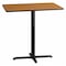 Flash Furniture Rectangle Natural Laminate Table, 24" W, 42" L, 43.125" H, Laminate Top, Wood Grain XU-NATTB-2442-T2230B-GG - alternate 1