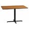 Flash Furniture Rectangle Natural Laminate Table, Laminate Top, Wood Grain XU-NATTB-2442-T2230-GG - alternate 1