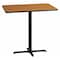 Flash Furniture Rectangle Natural Laminate Table, Laminate Top, Wood Grain XU-NATTB-3042-T2230B-GG - alternate 1