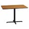 Flash Furniture Rectangle Natural Laminate Table, Laminate Top, Wood Grain XU-NATTB-3042-T2230-GG - alternate 1