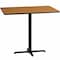 Flash Furniture Rectangle Natural Laminate Table, Laminate Top, Wood Grain XU-NATTB-3048-T2230B-GG - alternate 1