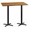 Flash Furniture Rectangle Natural Laminate Table, Laminate Top, Wood Grain XU-NATTB-3060-T2222B-GG - alternate 1