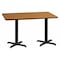 Flash Furniture Rectangle Natural Laminate Table, Laminate Top, Wood Grain XU-NATTB-3060-T2222-GG - alternate 1