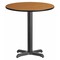 Flash Furniture Round Natural Laminate Table, Laminate Top, Wood Grain XU-RD-24-NATTB-T2222-GG - alternate 1