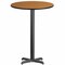 Flash Furniture Round Natural Laminate Table, 30" W, 30" L, 43.125" H, Laminate Top, Wood Grain XU-RD-30-NATTB-T2222B-GG - alternate 1