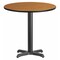 Flash Furniture Round Natural Laminate Table, Laminate Top, Wood Grain XU-RD-30-NATTB-T2222-GG - alternate 1