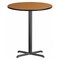 Flash Furniture Round Natural Laminate Table, Laminate Top, Wood Grain XU-RD-36-NATTB-T3030B-GG - alternate 1