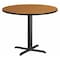 Flash Furniture Round Natural Laminate Table, Laminate Top, Wood Grain XU-RD-42-NATTB-T3333-GG - alternate 1