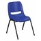 Flash Furniture Stack Chair, Plastic, Blue, Ergonomic Shell RUT-EO1-BL-GG - alternate 1