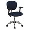 Flash Furniture Mesh Task Chair, 17-1/4" to 21", Fixed Arms, Navy H-2376-F-NAVY-ARMS-GG - alternate 1