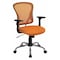 Flash Furniture Task Chair, 18" to 22", Fixed Arms, Orange H-8369F-ORG-GG - alternate 1
