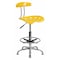 Flash Furniture Tractor Stool w/Back, Orange/Yellow LF-215-YELLOW-GG - alternate 1