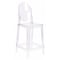 Flash Furniture Revna Ghost Counter Stool with Oval Back in Revna Transparent Crystal OW-GHOSTBACK-24-GG - alternate 1