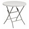 Flash Furniture Round Folding Table, Plastic Top, White RB-32R-GW-GG - alternate 1