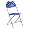 Flash Furniture Folding Chair, Plastic, Fan Back, Blue LE-L-4-BL-GG - alternate 1