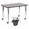 Flash Furniture Rectangle Activity Table, Laminate, Grey XU-A3672-REC-GY-T-A-CAS-GG - alternate 1