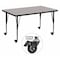 Flash Furniture Rectangle Activity Table, Laminate, Grey XU-A3672-REC-GY-T-P-CAS-GG - alternate 1
